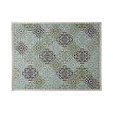 Outdoor Medallion Area Rug, Ivory and Multi - NH585803