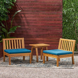 Outdoor Acacia Wood Chat Set with Side Table - NH809013