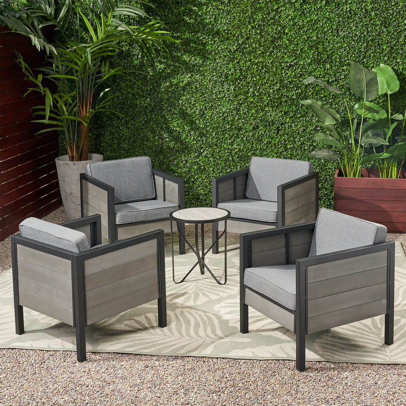 Outdoor Club Chair with Cushions (Set of 4) - NH261113