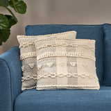 Boho Cotton Throw Pillow - NH106113