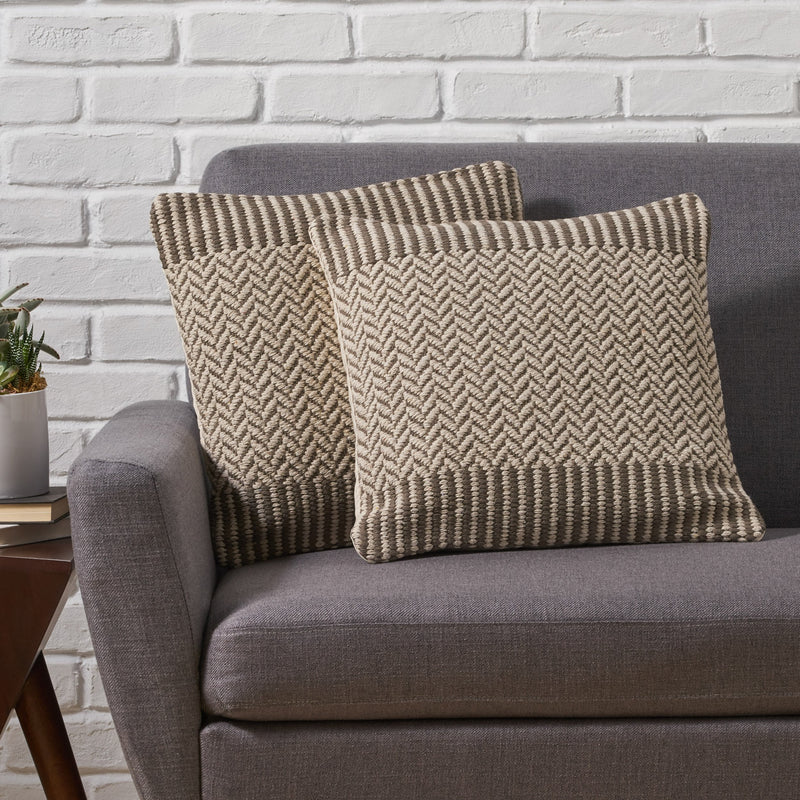 Boho Cotton Throw Pillow (Set of 2) - NH695013