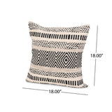 Boho Cotton Throw Pillow - NH306013