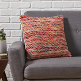 Boho Cotton and Wool Throw Pillow - NH136013