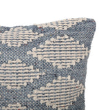 Boho Cotton and Wool Throw Pillow - NH691213