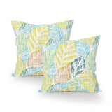 Outdoor Modern Square Water Resistant Fabric Pillow (Set of 2) - NH434013