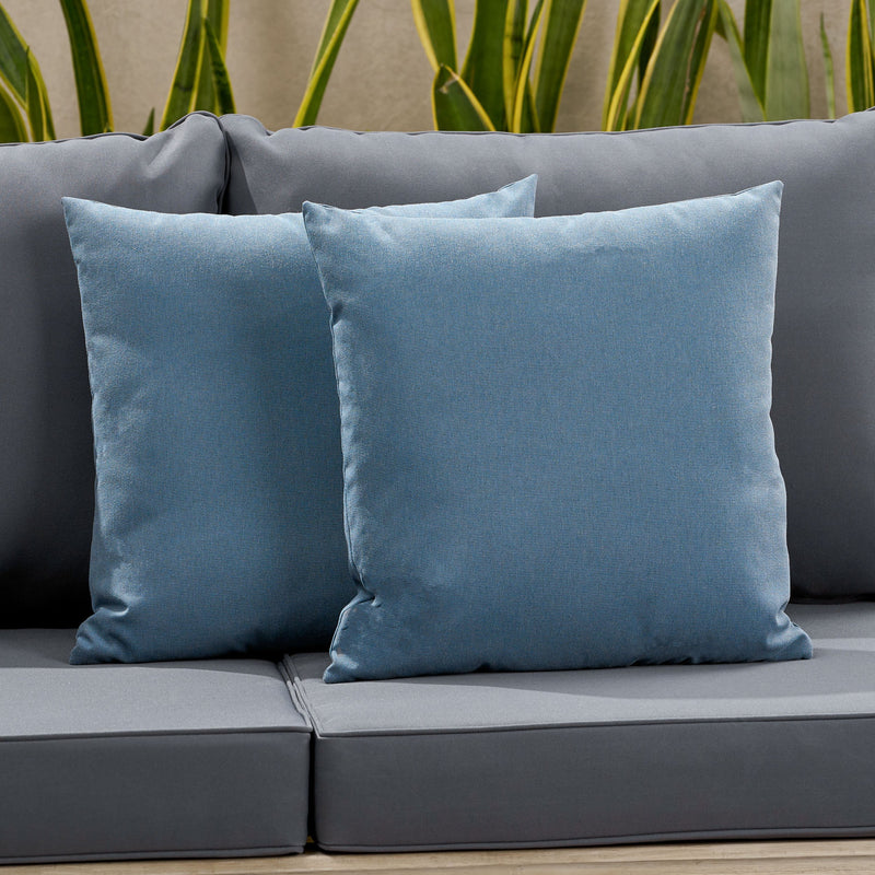 Outdoor Modern Square Water Resistant Fabric Pillow (Set of 2) - NH534013