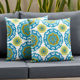 Outdoor Modern Square Water Resistant Fabric Pillow (Set of 2) - NH934013