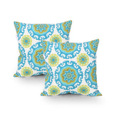 Outdoor Modern Square Water Resistant Fabric Pillow (Set of 2) - NH934013