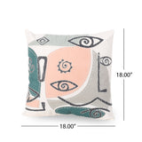Modern Cotton Throw Pillow (Set of 2) - NH932113