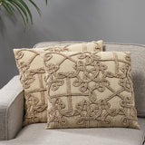 Modern Cotton Throw Pillow - NH642113