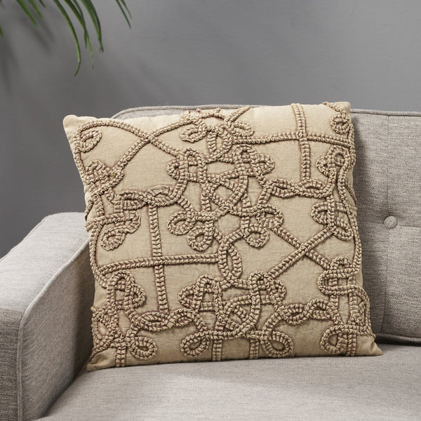 Modern Cotton Throw Pillow - NH642113