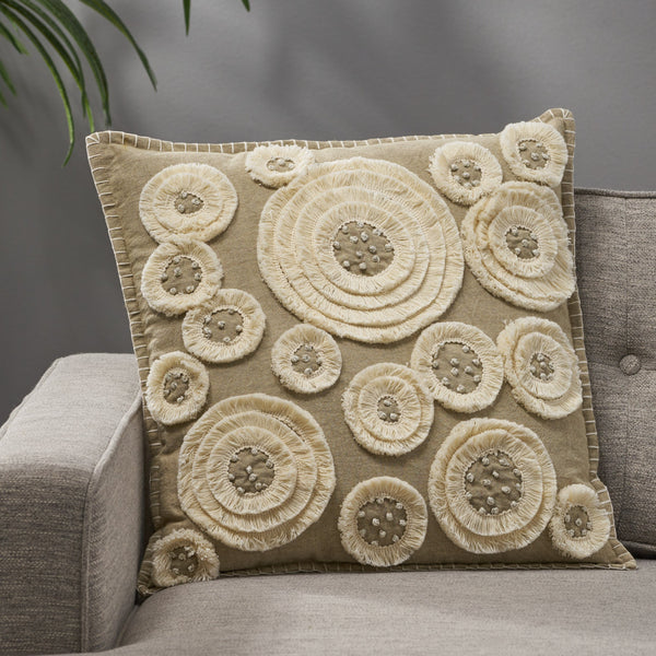 Boho Cotton Throw Pillow - NH452113