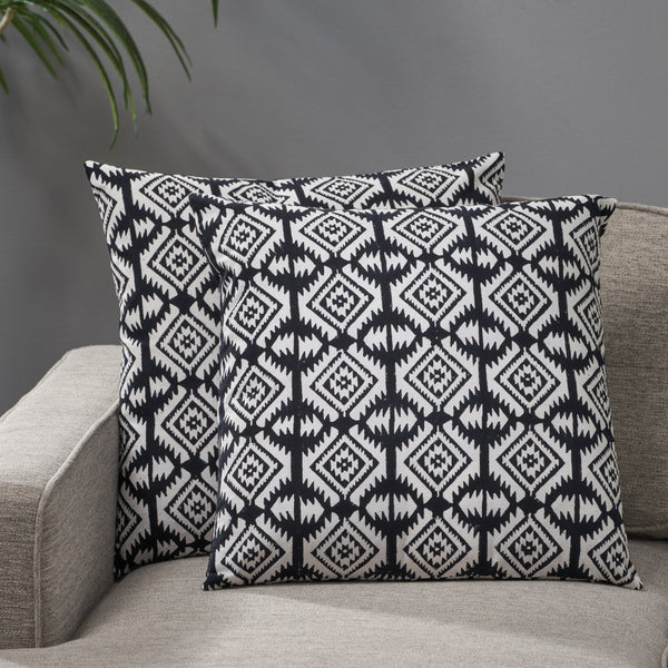 Modern Fabric Throw Pillow Cover (Set of 2) - NH789013