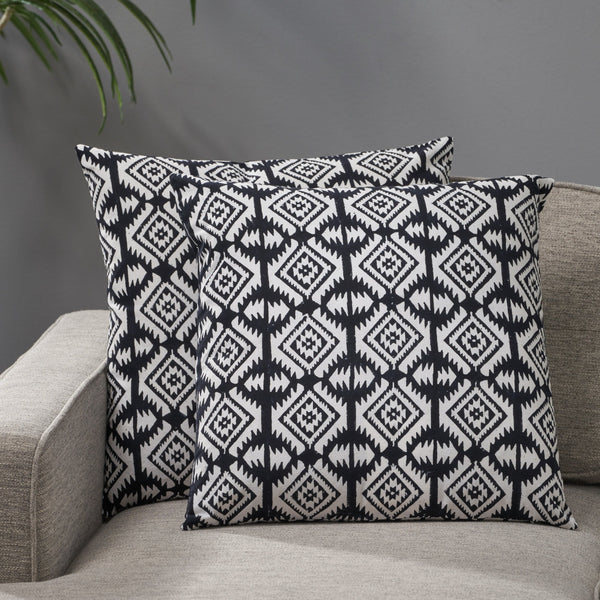 Modern Fabric Throw Pillow (Set of 2) - NH989013