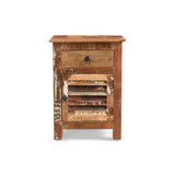 Wooden Side Table with Drawer - NH664013
