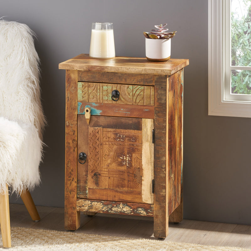 Distressed End Table - NH552013