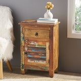 Wooden Side Table with Drawer - NH664013