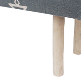 Handcrafted Boho Rectangular Fabric Bench - NH682113