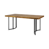 Outdoor Modern Industrial Acacia Wood Dining Table - NH329213