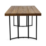 Outdoor Modern Industrial Acacia Wood Dining Table - NH329213