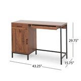 Contemporary Faux Wood Computer Desk - NH598013