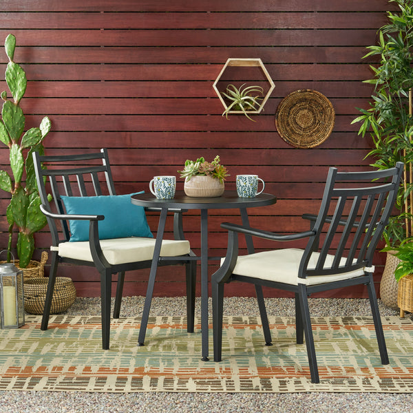 Outdoor 3 Piece Bistro Set with Cushions - NH505113