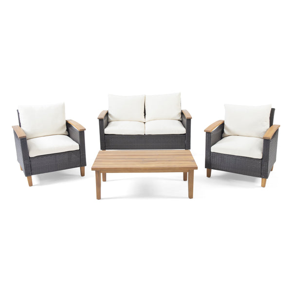 Outdoor 4 Seater Chat Set with Coffee Table - NH016213