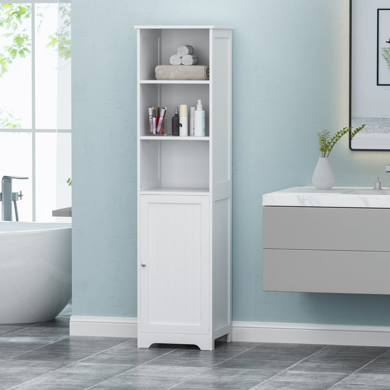 Contemporary Free Standing Linen Tower Storage Bathroom Cabinet - NH491113