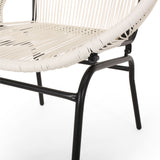 Outdoor Modern 2 Seater Faux Rattan Chat Set - NH480113