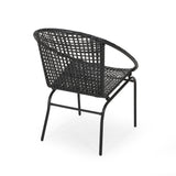 Outdoor Modern 2 Seater Faux Rattan Chat Set - NH680113
