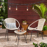 Outdoor Modern 2 Seater Faux Rattan Chat Set - NH580113