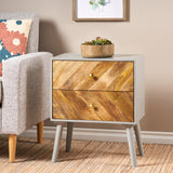 Mango Wood 2 Drawer Cabinet - NH228113