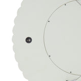 Modern Round Mirror with Carved Frame - NH035113