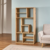 Scandinavian Design Mango Wood Etagere Bookshelf - NH720113