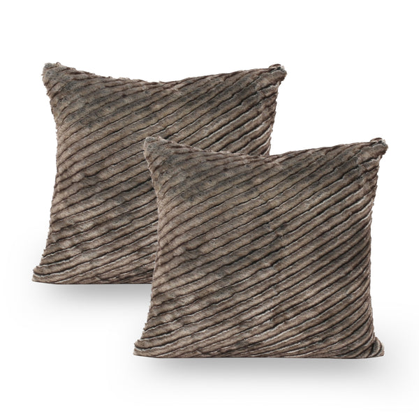 Modern Faux Fur Pillow Cover (Set of 2) - NH260113