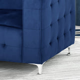 Modern Glam Cube Velvet Club Chair - NH682013