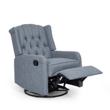 Contemporary Tufted Wingback Swivel Recliner - NH918413