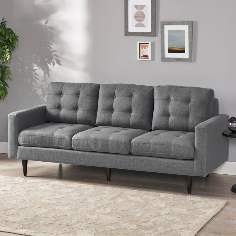Tufted Fabric 3 Seater Sofa - NH283013