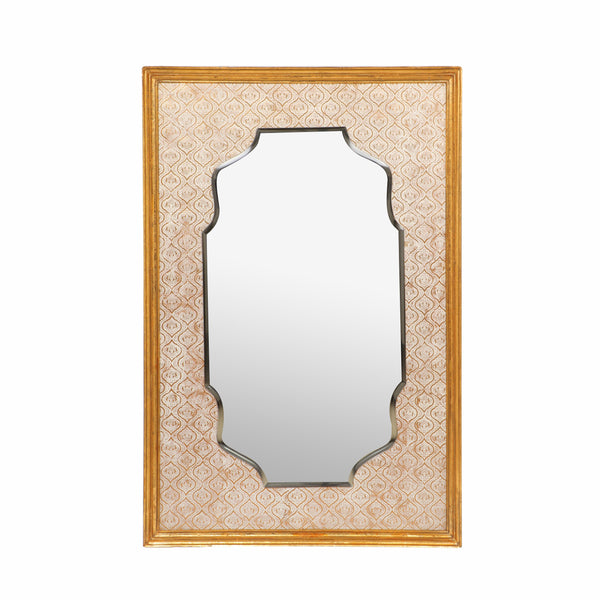 Traditional Embossed Rectangular Mirror - NH981113