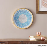 Oriental Round Tempered Glass Wall Accessory - NH930113