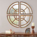 Rustic Round Pie Mirror - NH140113