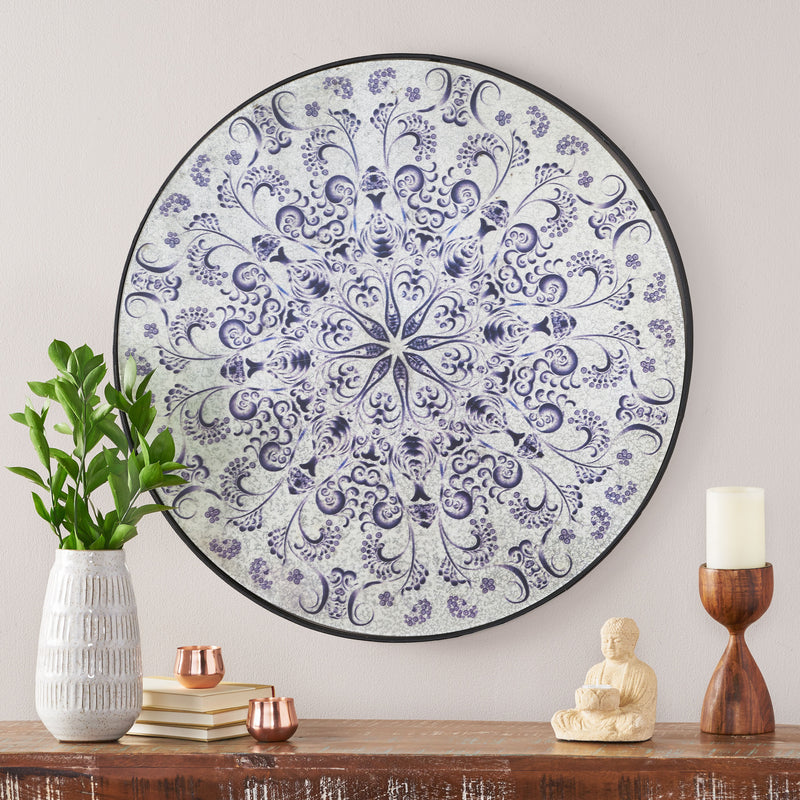 Antique Round Mandala Mirror - NH441113