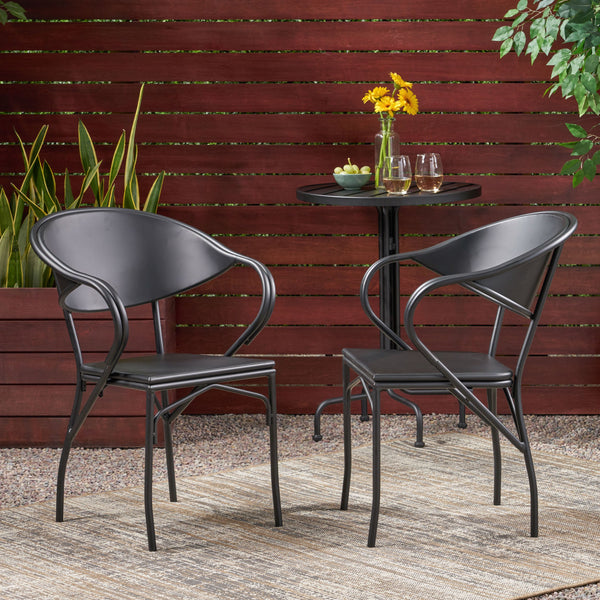 Outdoor Modern Dining Chair (Set of 2) - NH063113