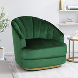 Modern Glam Channel Stitch Velvet Club Chair - NH628413