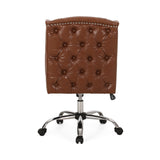 Contemporary Wingback Tufted Swivel Office Chair - NH931313