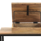 Industrial Mango Wood C-Shaped End Table - NH637113
