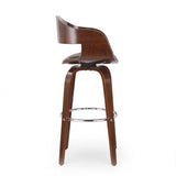 Mid-Century Modern Upholstered Swivel Barstool - NH071413