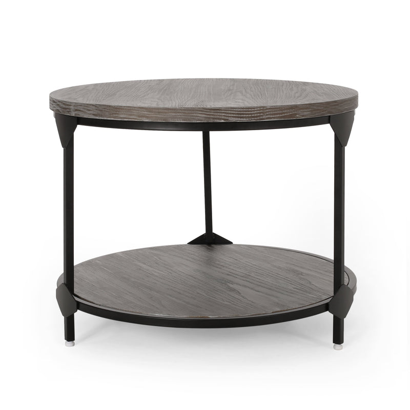 Modern Industrial Round Coffee Table - NH701313