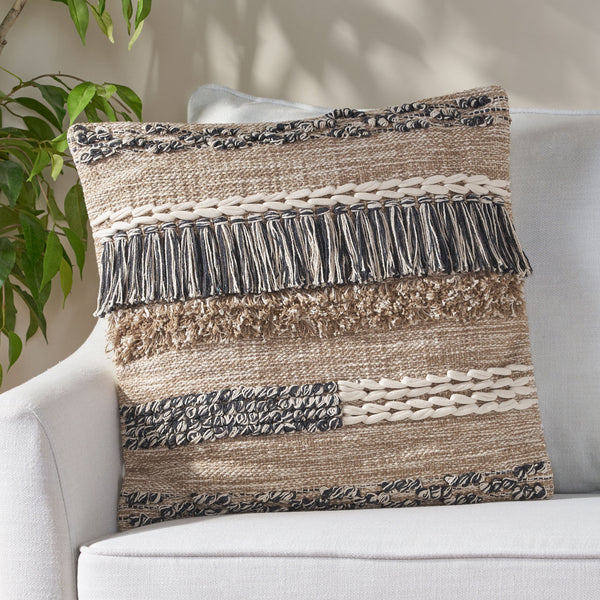 Hand-Loomed Boho Pillow Cover - NH215213