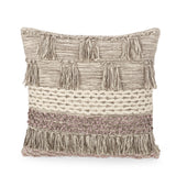 Hand-Loomed Boho Pillow Cover - NH425213